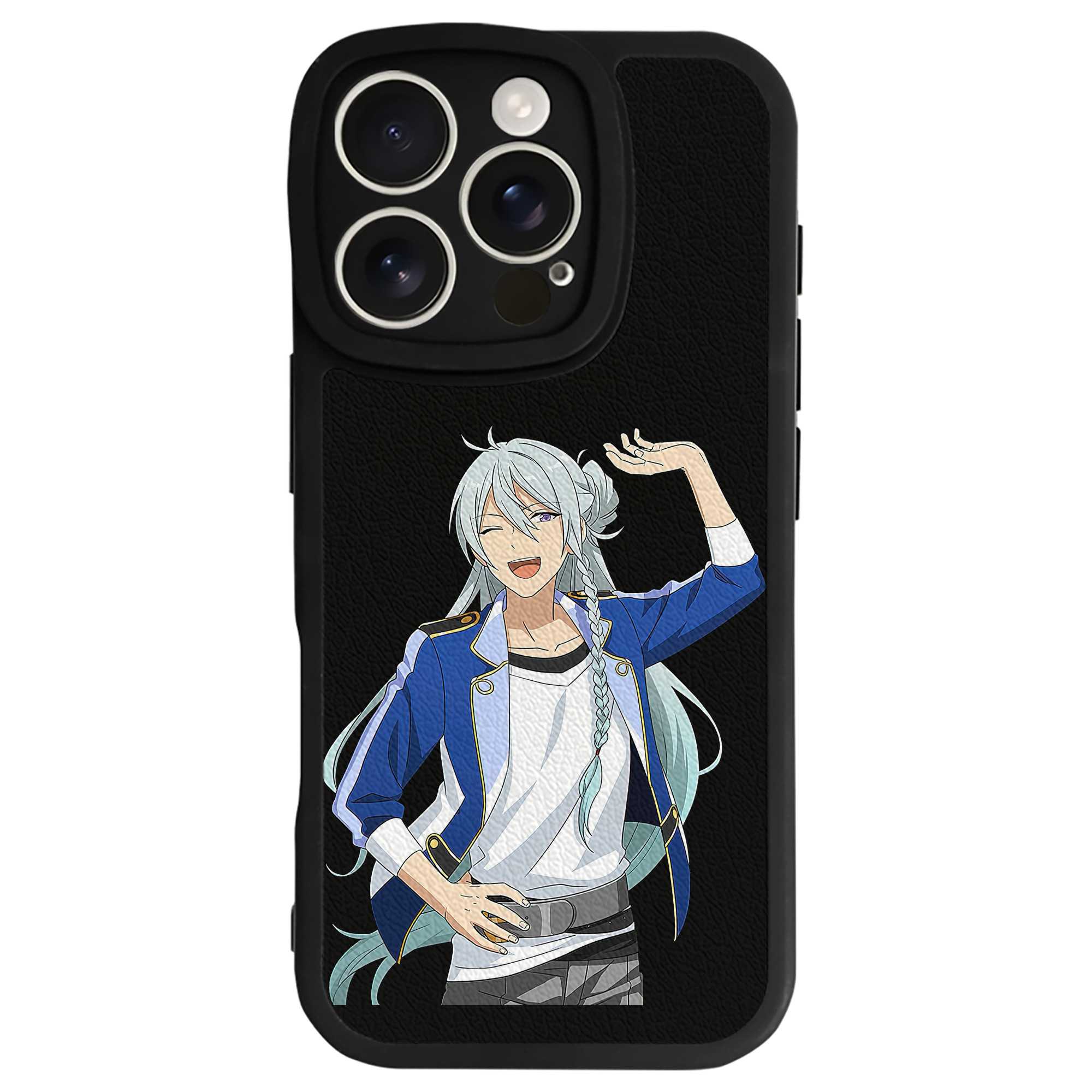 （画像用） あんさんぶるスターズ! Ensemble Stars 【iPhone 16シリーズ対応】シリコンスマホケース（レザー調） 材質：シリコン